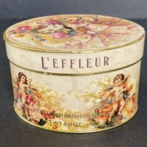 RARE L'effleur Perfume By Coty Discontinued 1995 Collecter Box Shabby Cottage